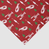 Nautical Lobsters and Buoys Christmas Pattern Seidenpapier (Detail)