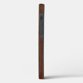 Nautical Mahogany Pirate Skull Steel Case-Mate iPhone Hülle (Rückseite / Links)