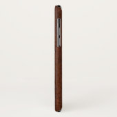 Nautical Mahogany Pirate Skull Steel Case-Mate iPhone Hülle (Hinten/Links)