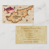 Nautical Map Visitenkarte des 16./17. Jahrhunderts (Vorne/Hinten)