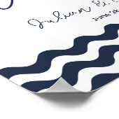 Nautical Marine Hochzeit Vertrauen Sie mir, Sie kö Poster (Ecke)