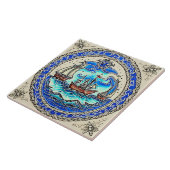 Nautical Marine Life Keramik Art Nr. 12 Fliese (Seite)