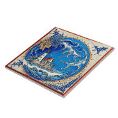 Nautical Marine Life Keramik Art Nr. 14 Fliese (Seite)