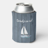 Nautical marineblau, Gewächshaus Party Dosenkühler (Kanne Rückseite)