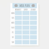 Nautical Meal Plan an der Küste Post-it Klebezettel (Vorderseite)