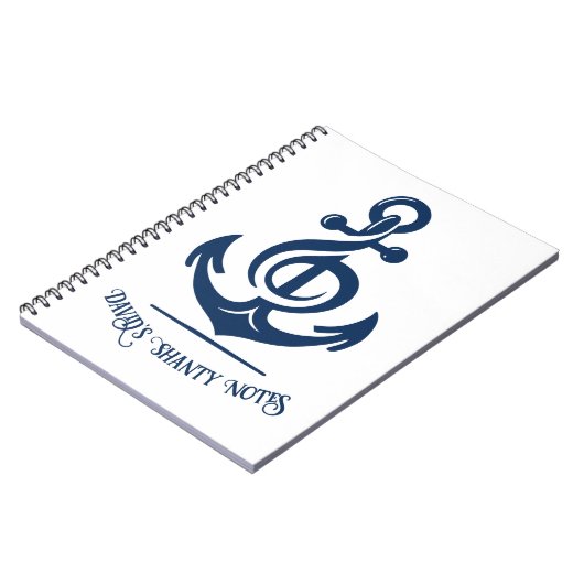 Nautical Melody Anchor Notizblock (Linke Seite)