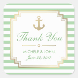 Nautical Mint White Danke, dass du Sticker liebst