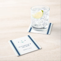Nautical Monogram Wedding Cocktail