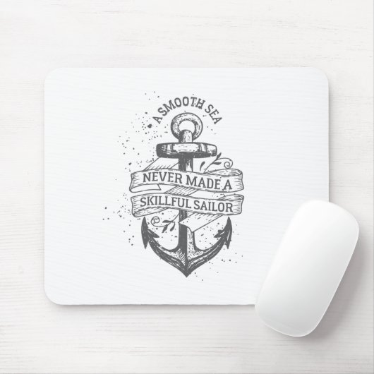 Nautical motivierend Sailer Zitat Mousepad (Mit Mouse)