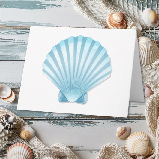 Nautical Muschel Beach Wedding Hallo Denken Sie an Karte