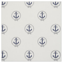 Nautical Navy blauer Anker/Blauer Seemannsknom Stoff