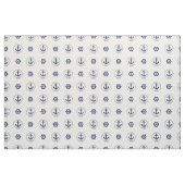 Nautical Navy blauer Anker/blaues Schiffsrad Stoff (Fat Quarter (45,7 x 55,9 cm))