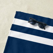 Nautical Navy Blue Anchor Custom Wedding Strandtuch (Beispiel)