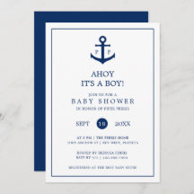 Nautical Navy Blue Anchor Monogram Boy Baby Shoote