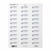 Nautical Navy Blue Anchor Return (Vorne)