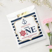 Nautical Navy Blue ONE First 1st Birthday Party Geschenktütchen (Versiegelt)