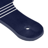 Nautical Navy Blue Sailboat Küste Mit Monogramm Schneidebrett (Ecke)