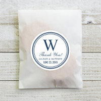 Nautical Navy Rope Wedding Monogram Vielen Dank