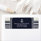 Nautical Navy & White Elegant Beach Hochzeit (Insitu)