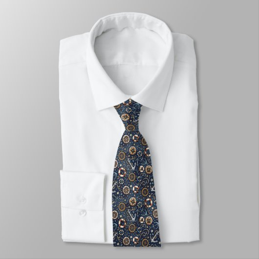 Nautical Neck Tie Krawatte (Gebunden)