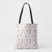 Nautical Niedlich Beach Vacation Tasche (Vorderseite)
