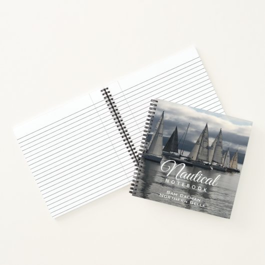 Nautical Notebook mit Name des Eigentümers Notizblock (Innenseite)