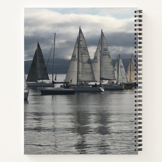 Nautical Notebook mit Name des Eigentümers Notizblock (Rückseite)