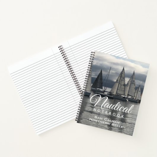 Nautical Notebook mit Name des Eigentümers Notizblock (Innenseite)