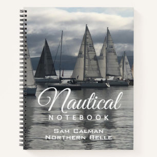 Nautical Notebook mit Name des Eigentümers Notizblock