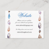 Nautical Ocean Beach moderne Website Card Visitenkarte (Vorderseite)