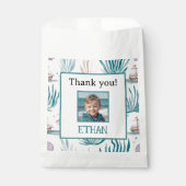 Nautical Ocean Birthday Photo Thank You Geschenktütchen (Vorderseite)