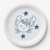 nautical ocean theme pappteller (Vorderseite)