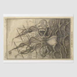 Nautical Octopus Boat Ephemera Decoupage Ship Seidenpapier