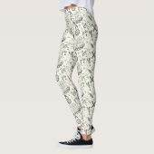 Nautical Old Sailor Tattoos Gemustert Leggings (Links)