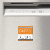 Nautical Orange Geschirrspüler sauber Magnet (In Situ (Geschirrspüler))