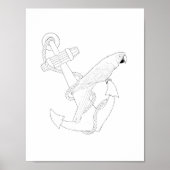 Nautical Parrot Aduloring Poster (Vorne)