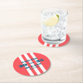Nautical Party Paper Coaster Runder Pappuntersetzer (Vor Ort)
