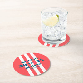 Nautical Party Paper Coaster Runder Pappuntersetzer