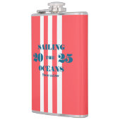 Nautical Party Vinyl Wrapped Flask Flachmann (Links)