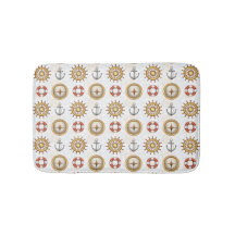 Nautical Pattern Bad Matten