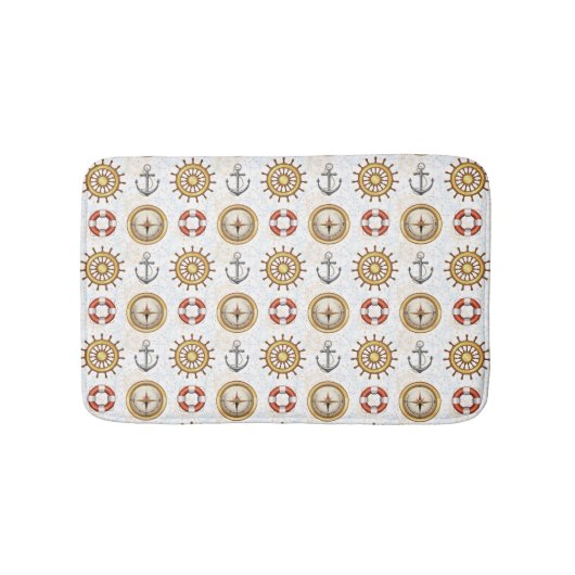 Nautical Pattern Bad Matten (Vorderseite)