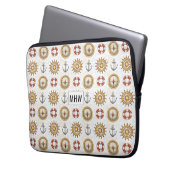 Nautical Pattern individuelle Laptop-Ärmel für Mon Laptopschutzhülle (Vorderseite Links)
