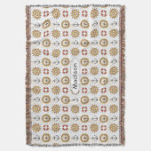 Nautical Pattern individuelle Name werfen Decke (Vorderseite Vertikal)