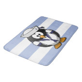 Nautical Penguin Bath Mat Badematte (Schrägansicht)