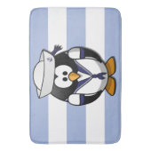 Nautical Penguin Bath Mat Badematte (Vorderseite Vertikal)