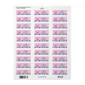Nautical Pink Crab Address Labels (Vorne)