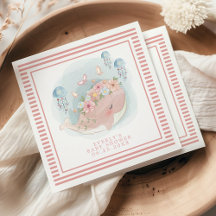 Nautical Pink Whale Jellyfish Girl Baby Dusche