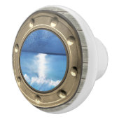 Nautical Porthole Ceramic Pull Keramikknauf (Rechts)