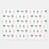 Nautical Pun Christmas Wrapping Paper Geschenkpapier Set (Vorderseite 3)