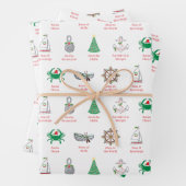Nautical Pun Christmas Wrapping Paper Geschenkpapier Set (Beispiel)